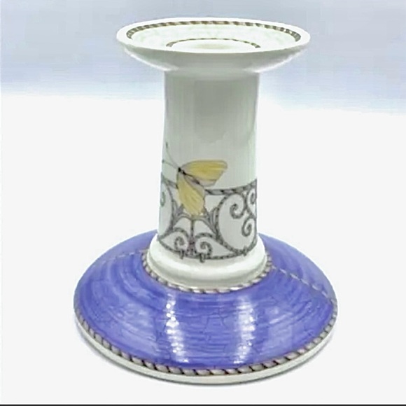 Sarahs’s Garden Queens Ware 1997. Candle sticks.Wedgewood. Butterfly Heirloom - Picture 8 of 9